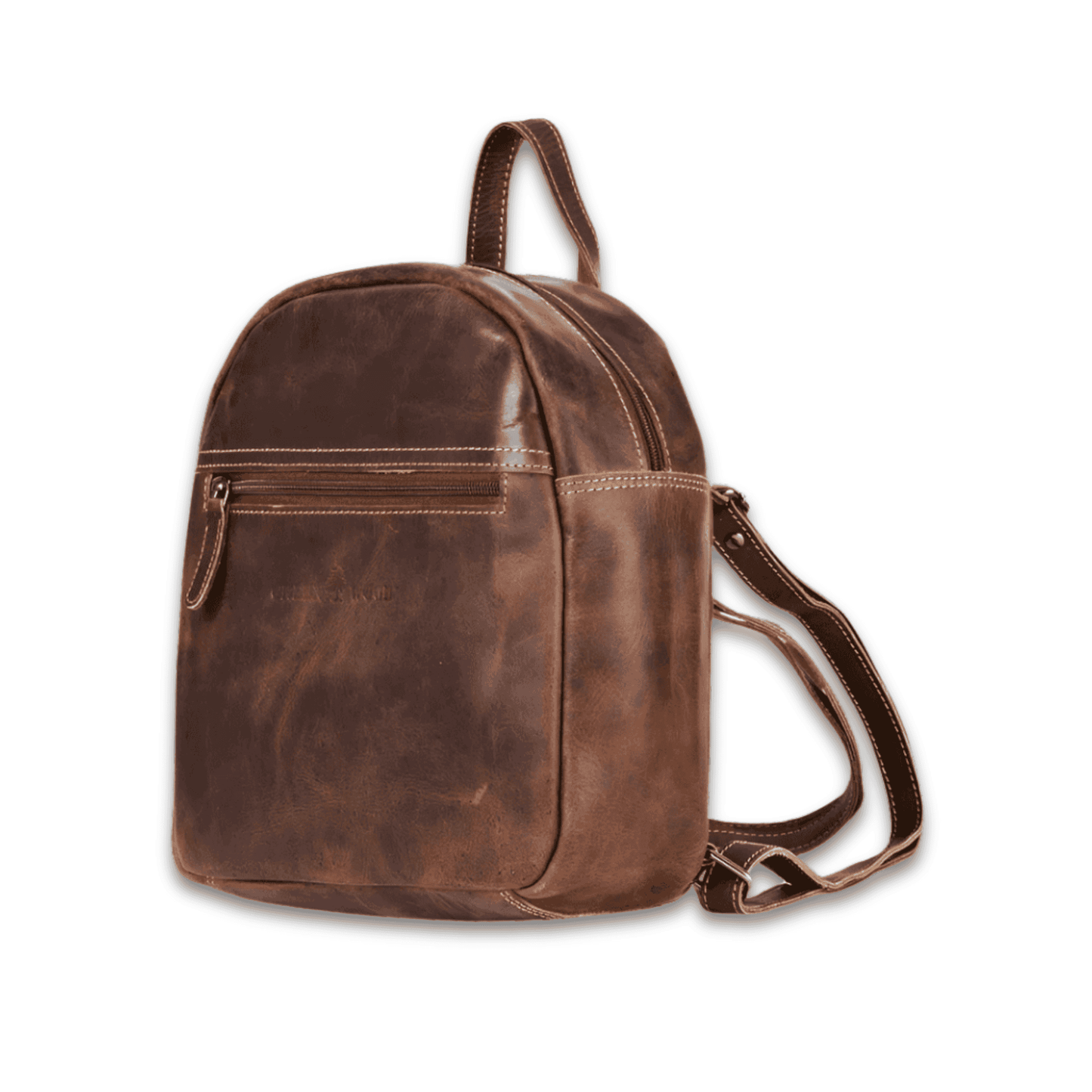 Ariel Brown Leather Backpack | KALGHI