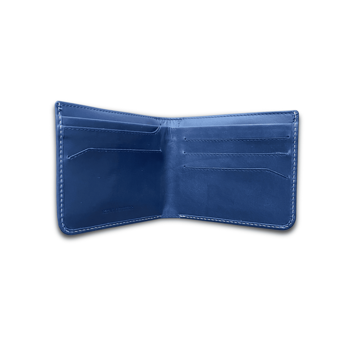 Personalised Navy Blue Leather Wallet- KALGHI