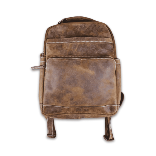 Leather Backpack Brown- KALGHI