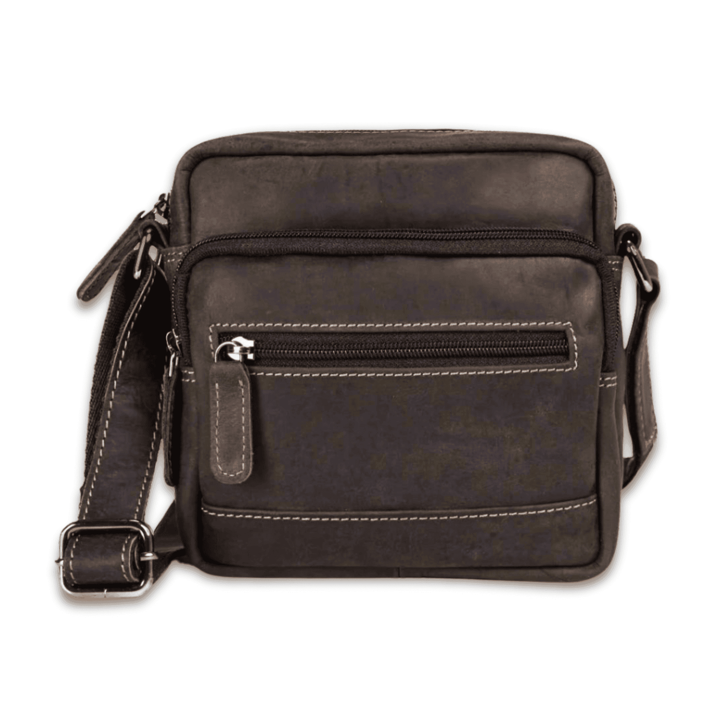 Leather Shoulder Bag Stan- Brown