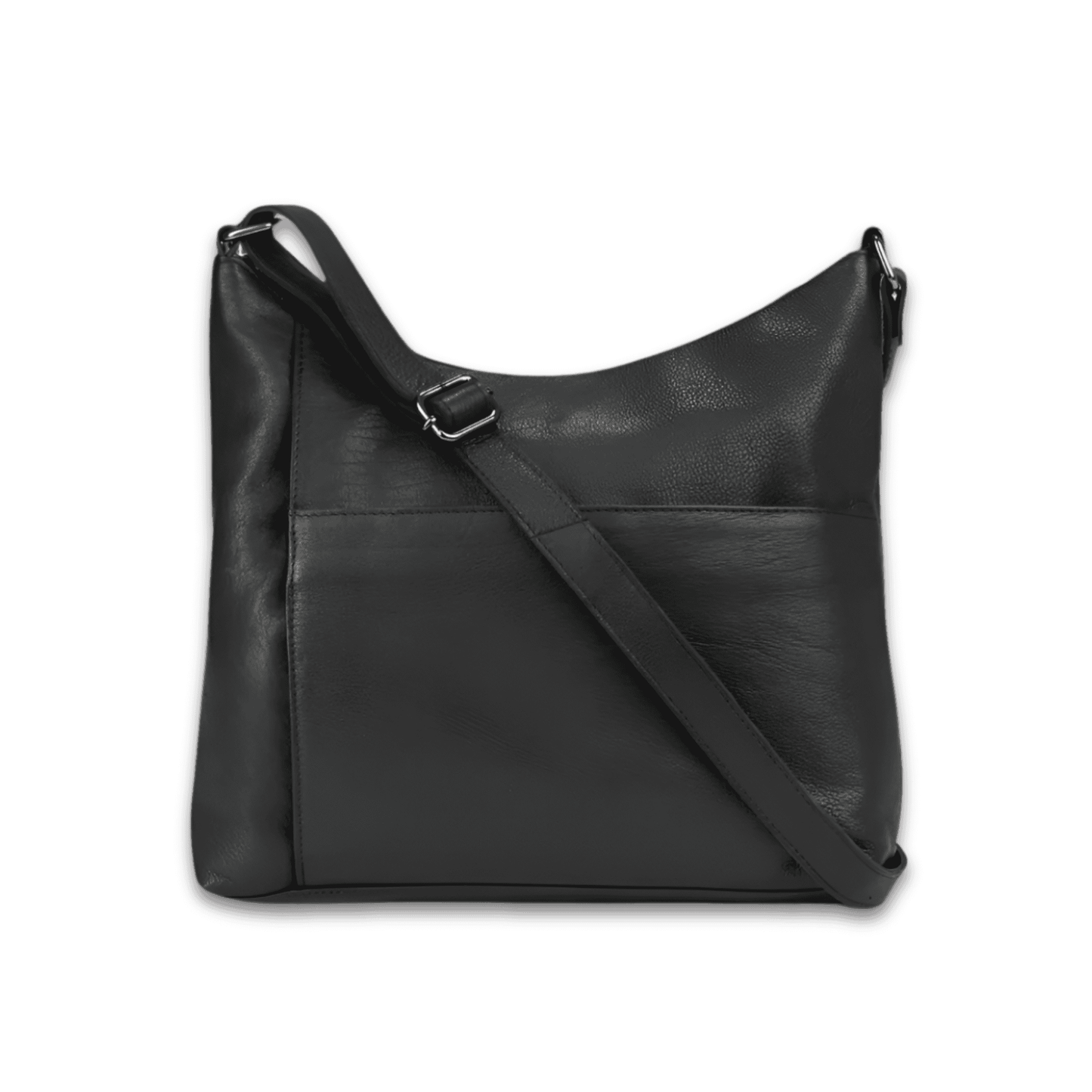 Black Leather Shoulder Bag Leena