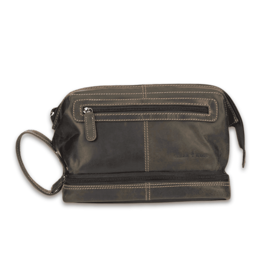 Leather Toiletry Bag Napier - Brown