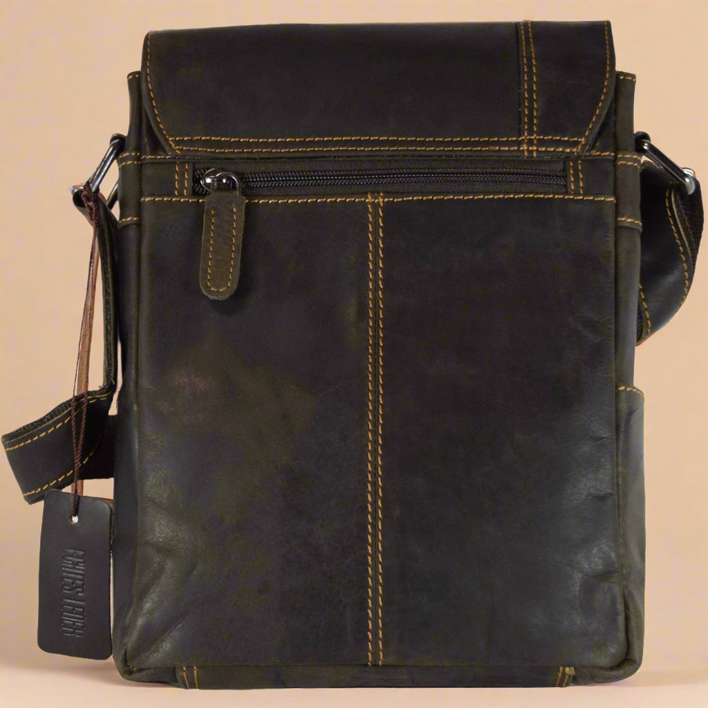 Mini- Leather Messenger - Brown Mini-Messenger Unisex KALGHI