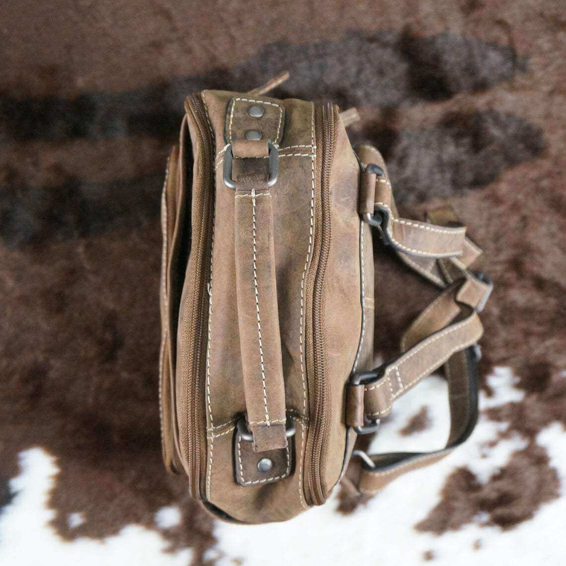 Leather Backpack Brown- KALGHI BACKPACK KALGHI