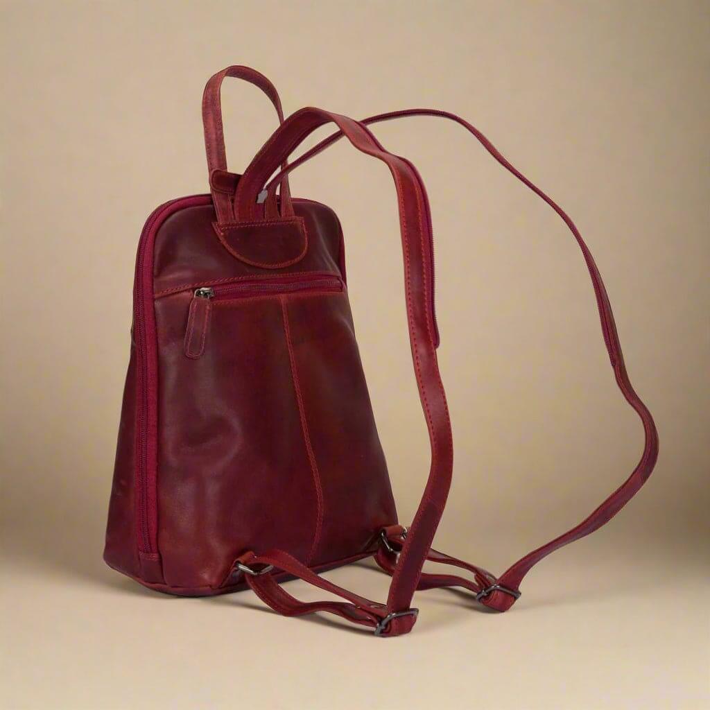 Leather Women's Backpack- Rosewood Backpack KALGHI