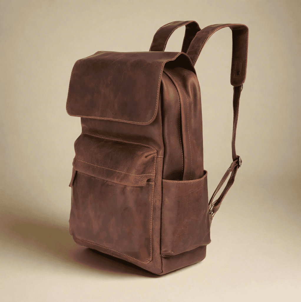 Vintage Leather Backpack Brown BACKPACK KALGHI