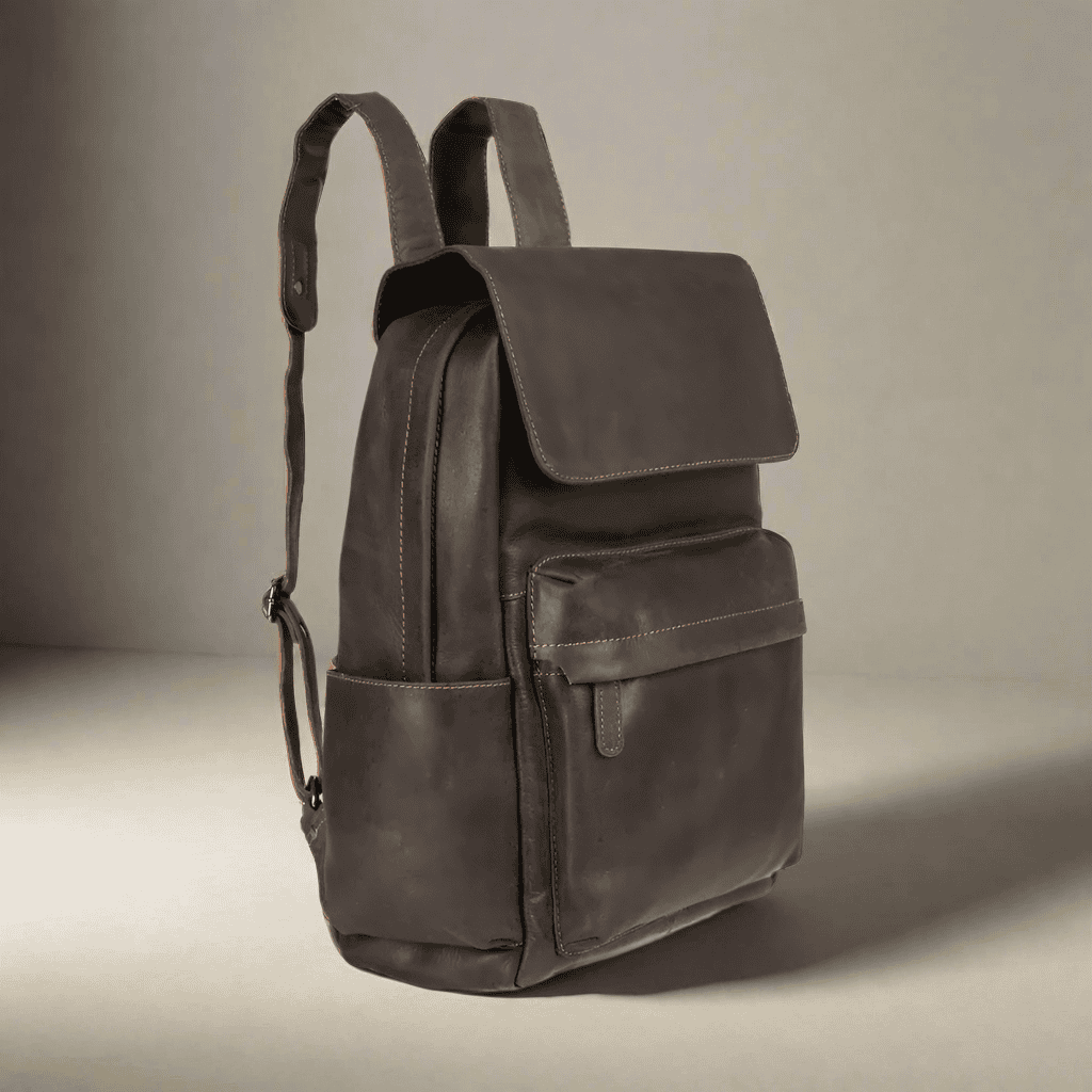 Vintage Leather Backpack Dark Brown BACKPACK KALGHI