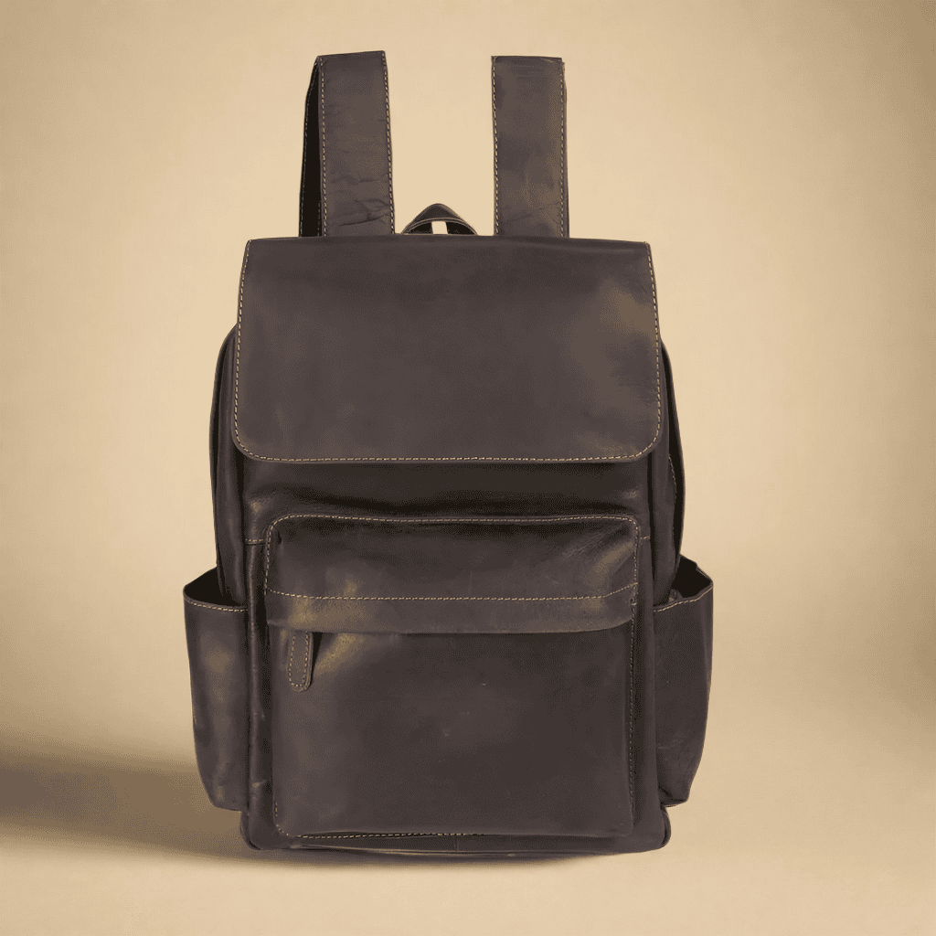 Vintage Leather Backpack Dark Brown BACKPACK KALGHI