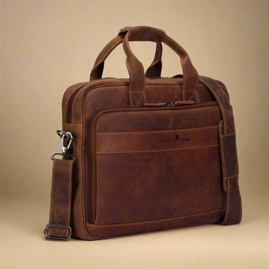 Vintage Leather Briefcase Sandel Briefcases KALGHI