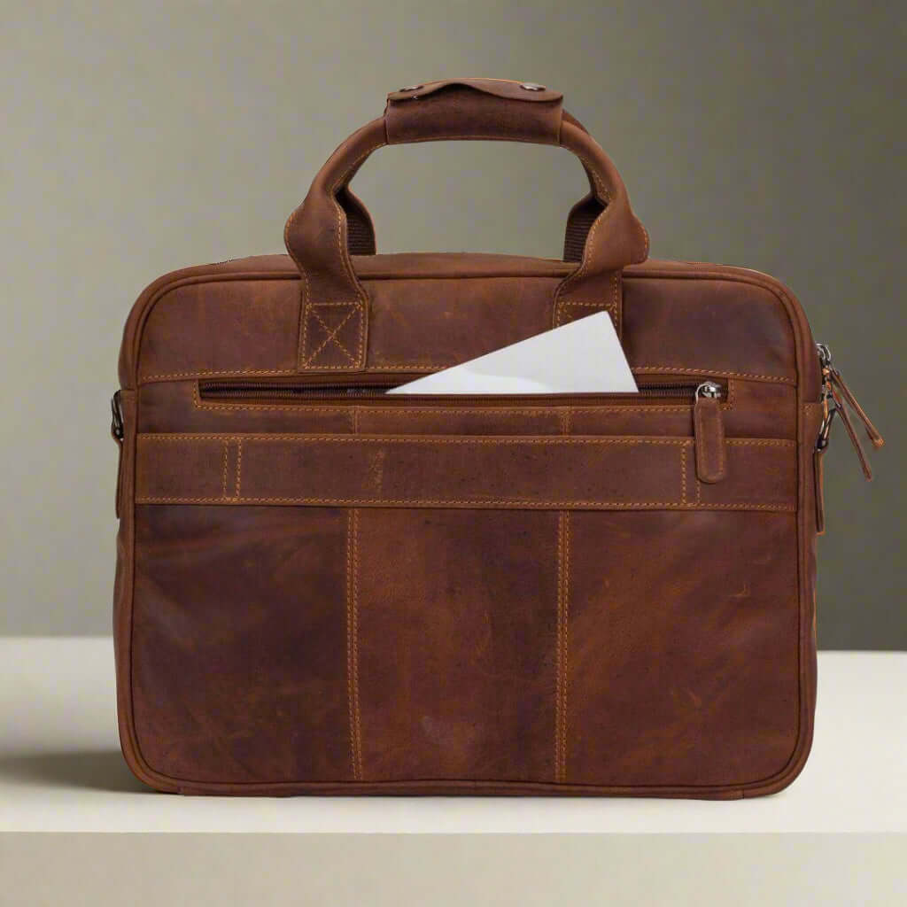 Vintage Leather Briefcase Sandel Briefcases KALGHI