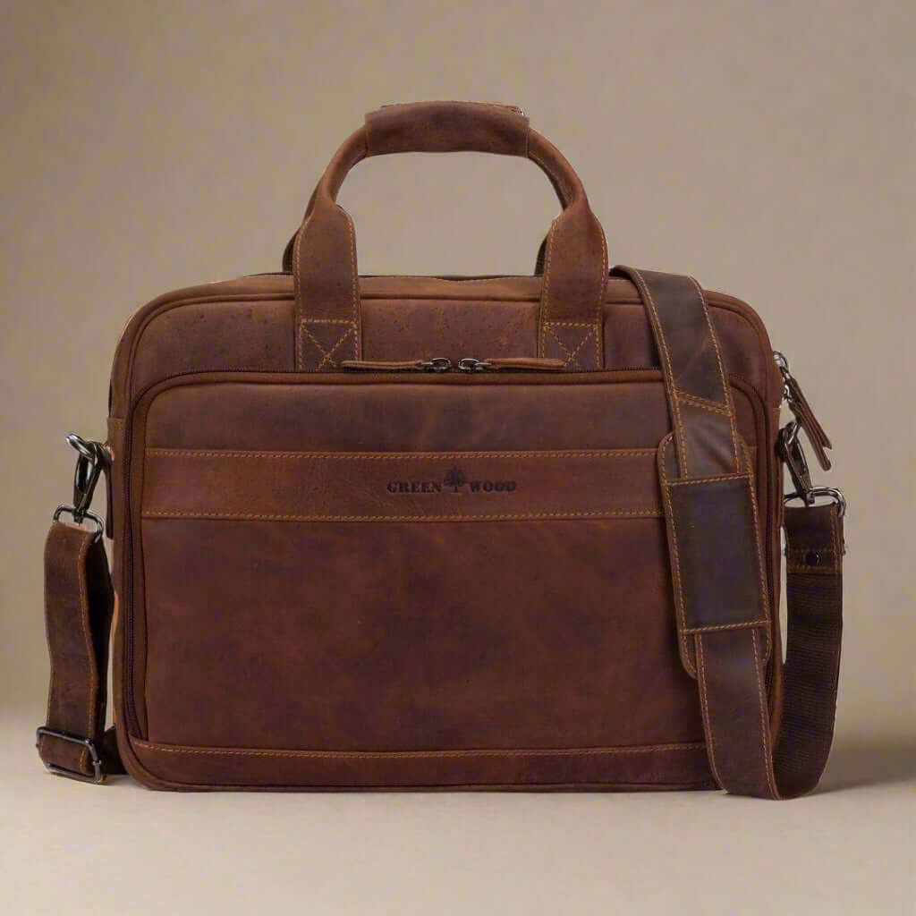 Vintage Leather Briefcase Sandel Briefcases KALGHI