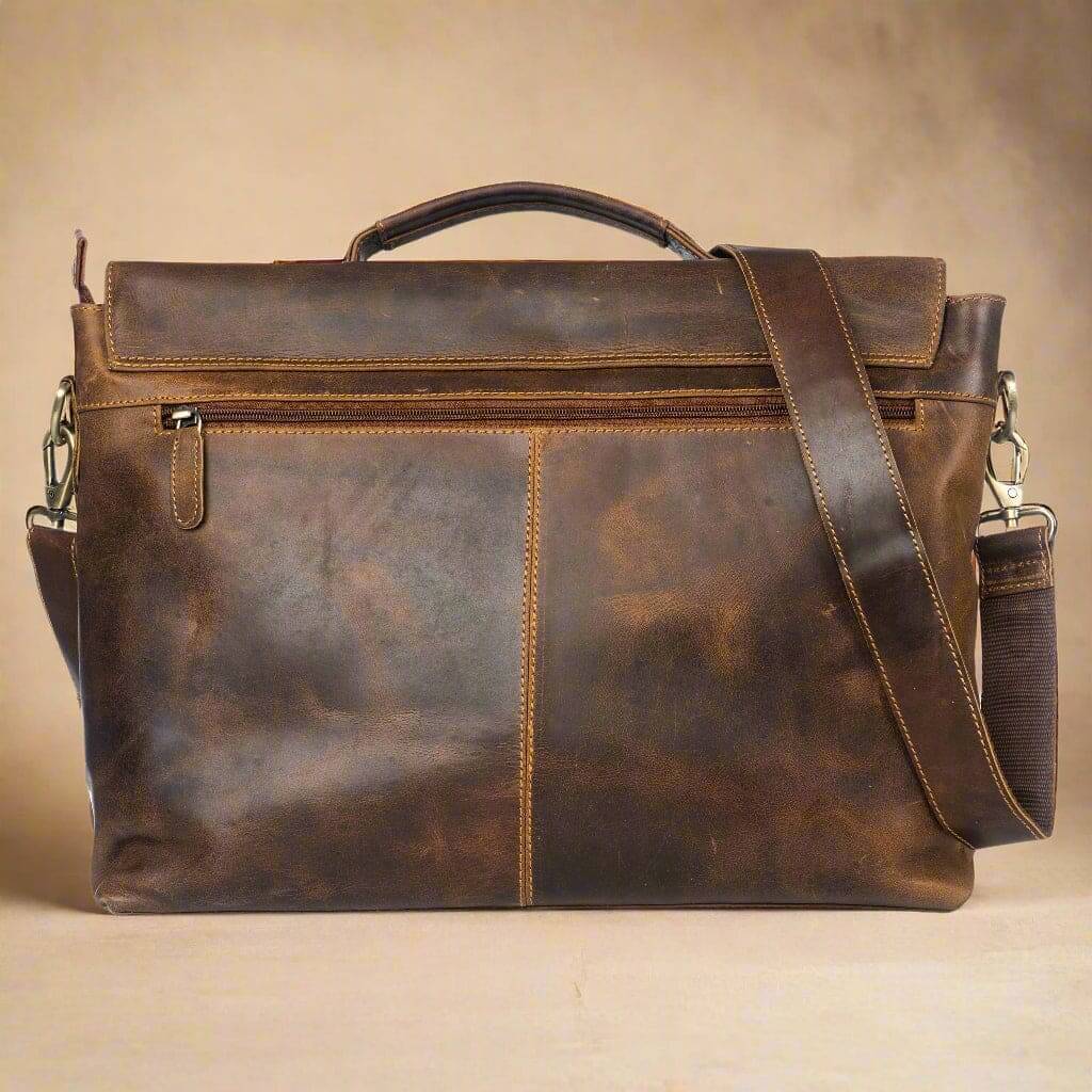 Leather Laptop Bag Leeland Laptop Bag KALGHI