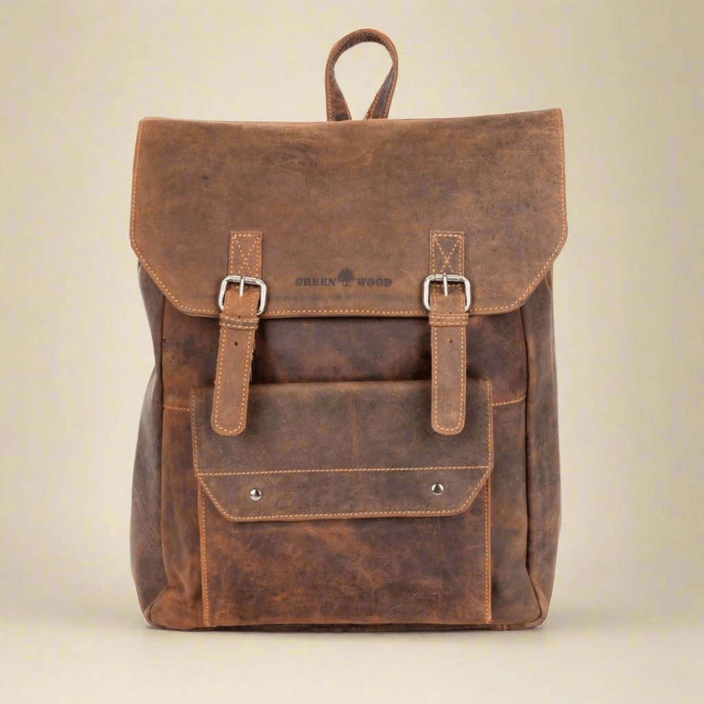 KALGHI Leather Backpack Leather Backpack- Sandal