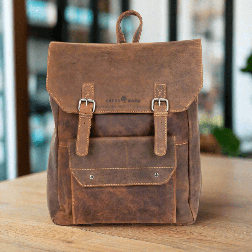 KALGHI Leather Backpack Leather Backpack- Sandal