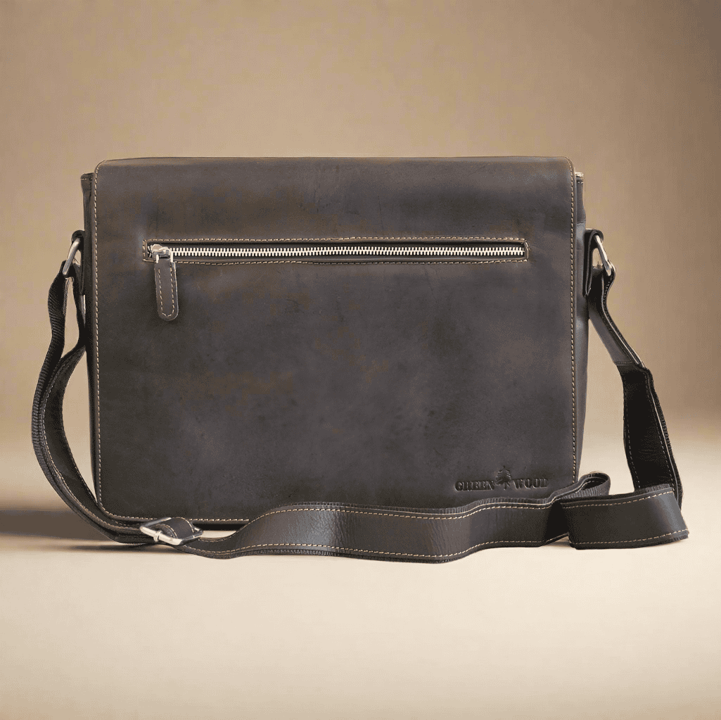 Brown Leather Laptop Bag SATCHEL KALGHI