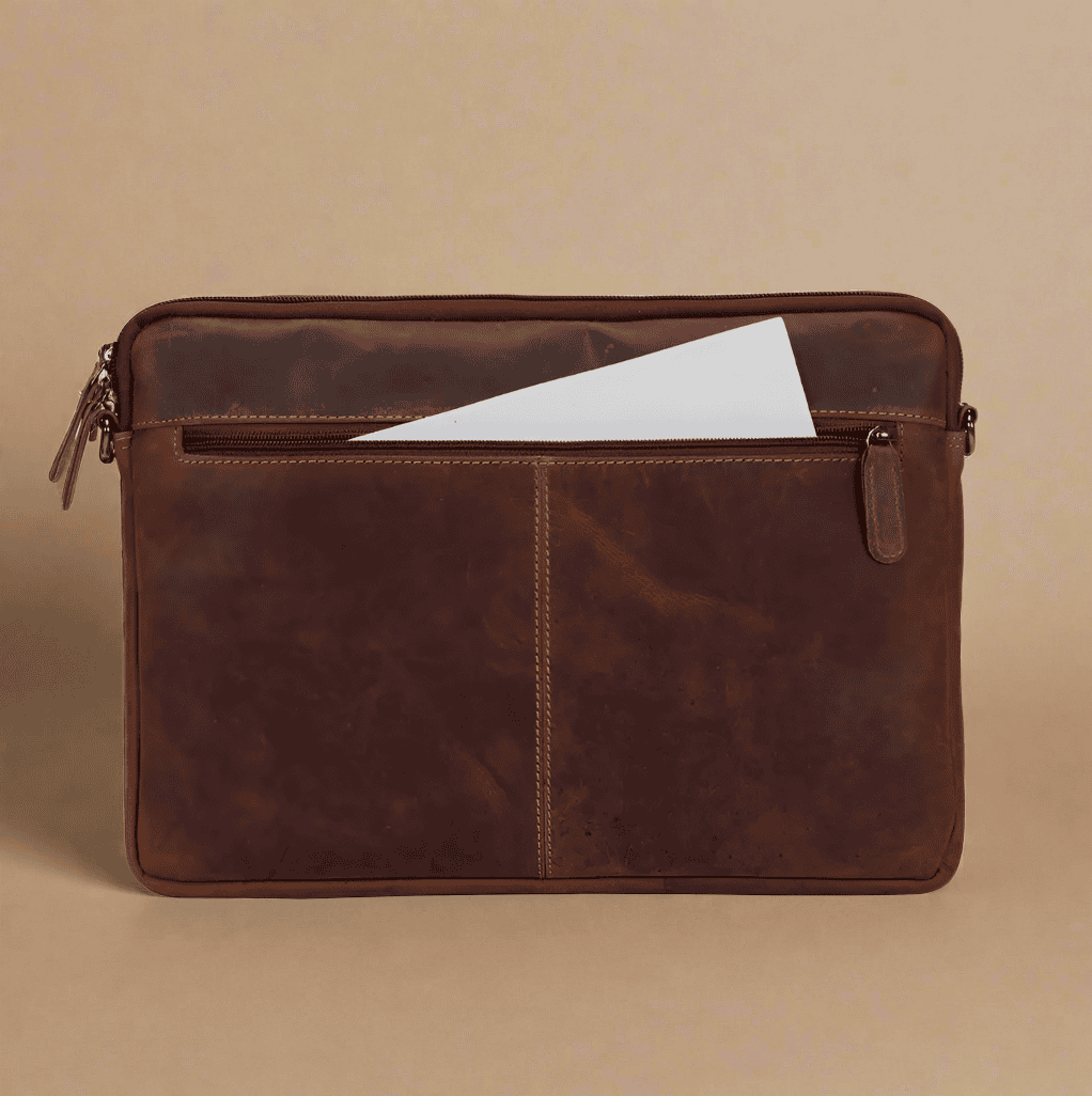 Leather Laptop Sleeve - MacBook Pro/Air 13 / 15 / 16 inch sleeve Leather Laptop Bag KALGHI