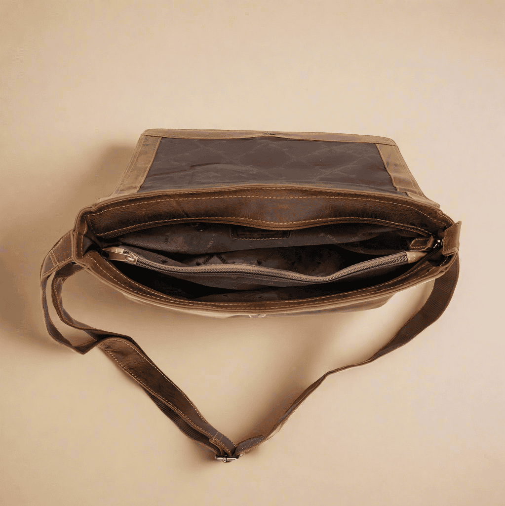 Leather Messenger Bag Sandal SATCHEL KALGHI