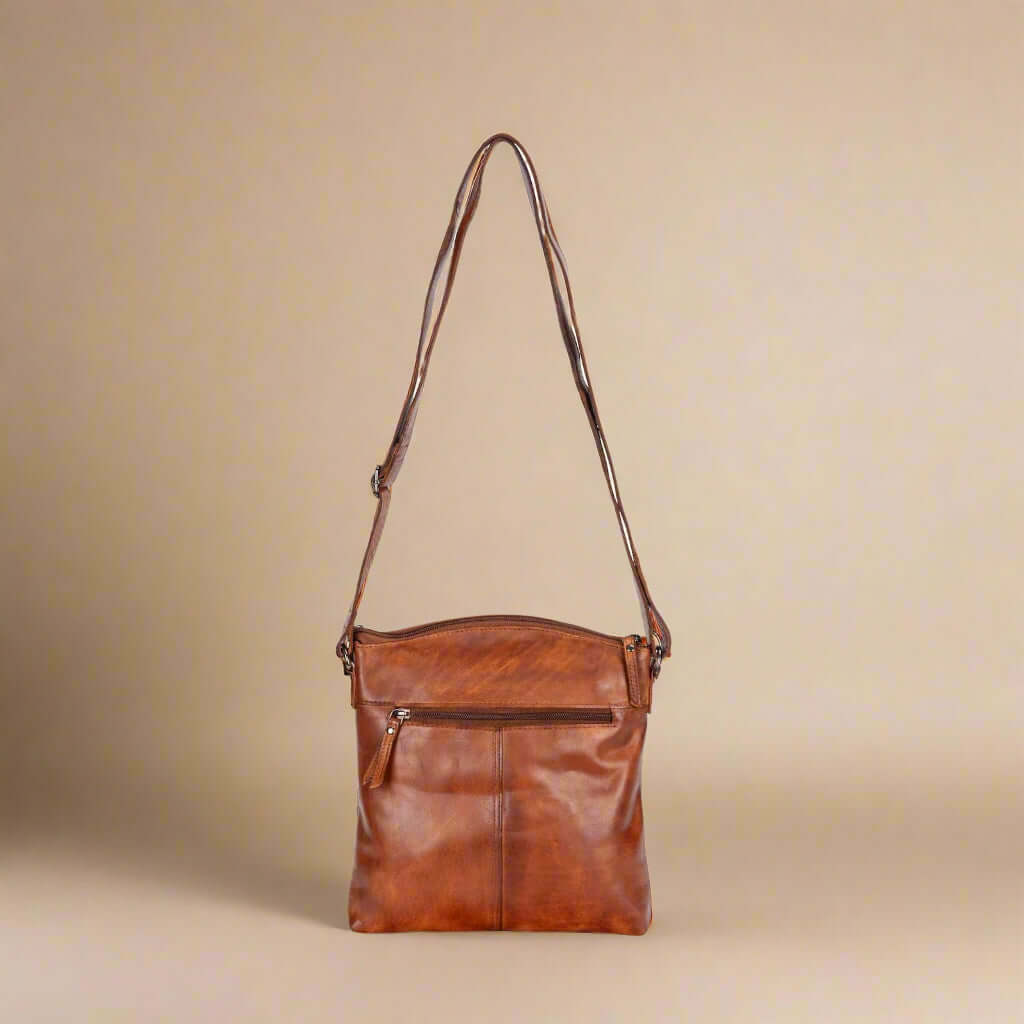 KALGHI Shoulder Bag Leather Shoulder Bag - Cognac