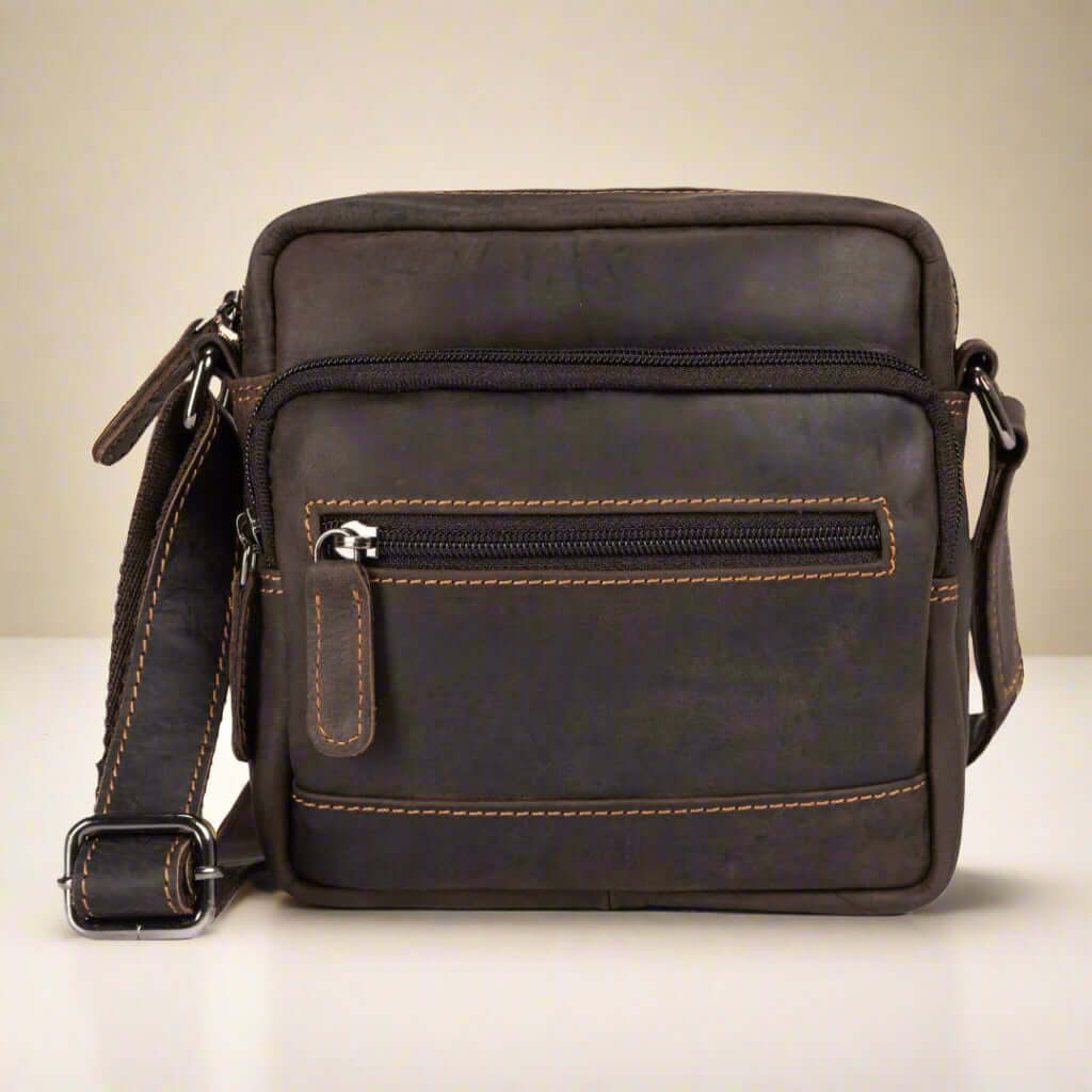 KALGHI Shoulder Bag Leather Shoulder Bag Stan- Brown