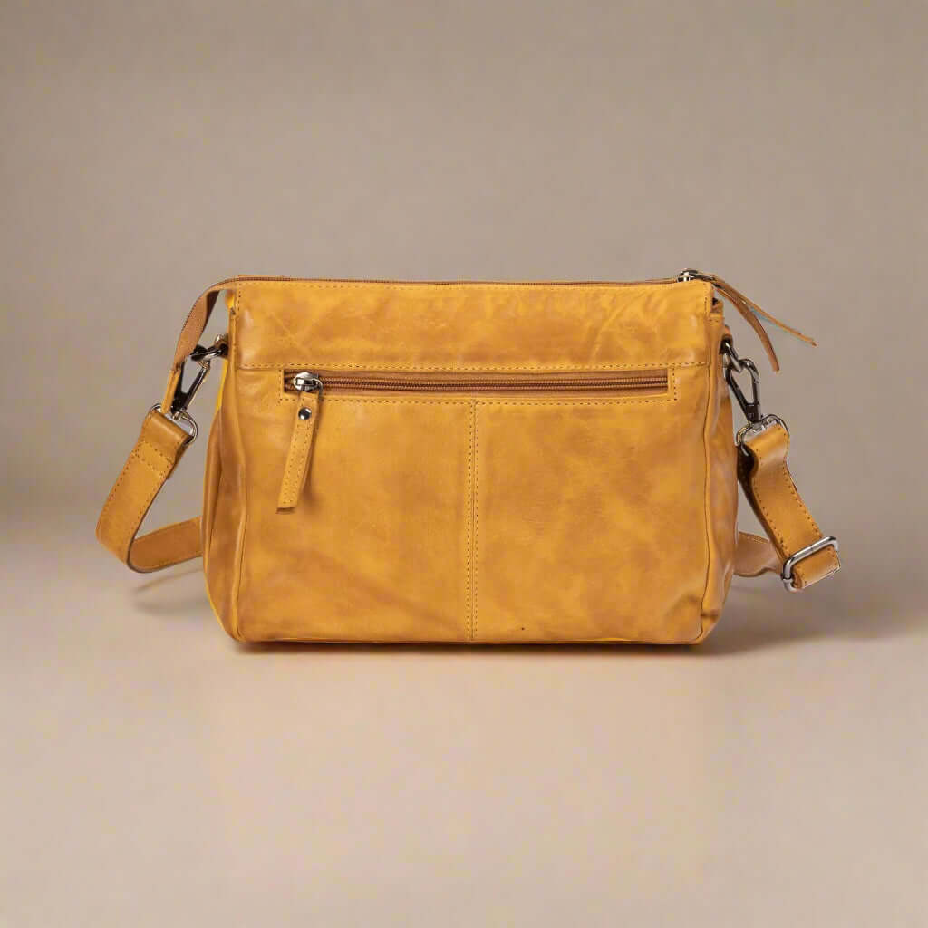 KALGHI Shoulder Bag Yellow Leather Shoulder Bag Jane