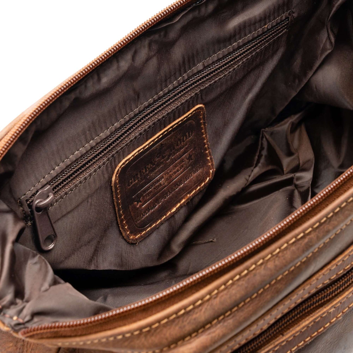 KALGHI Toiletry Bag Leather Toiletry Bag- Sandel