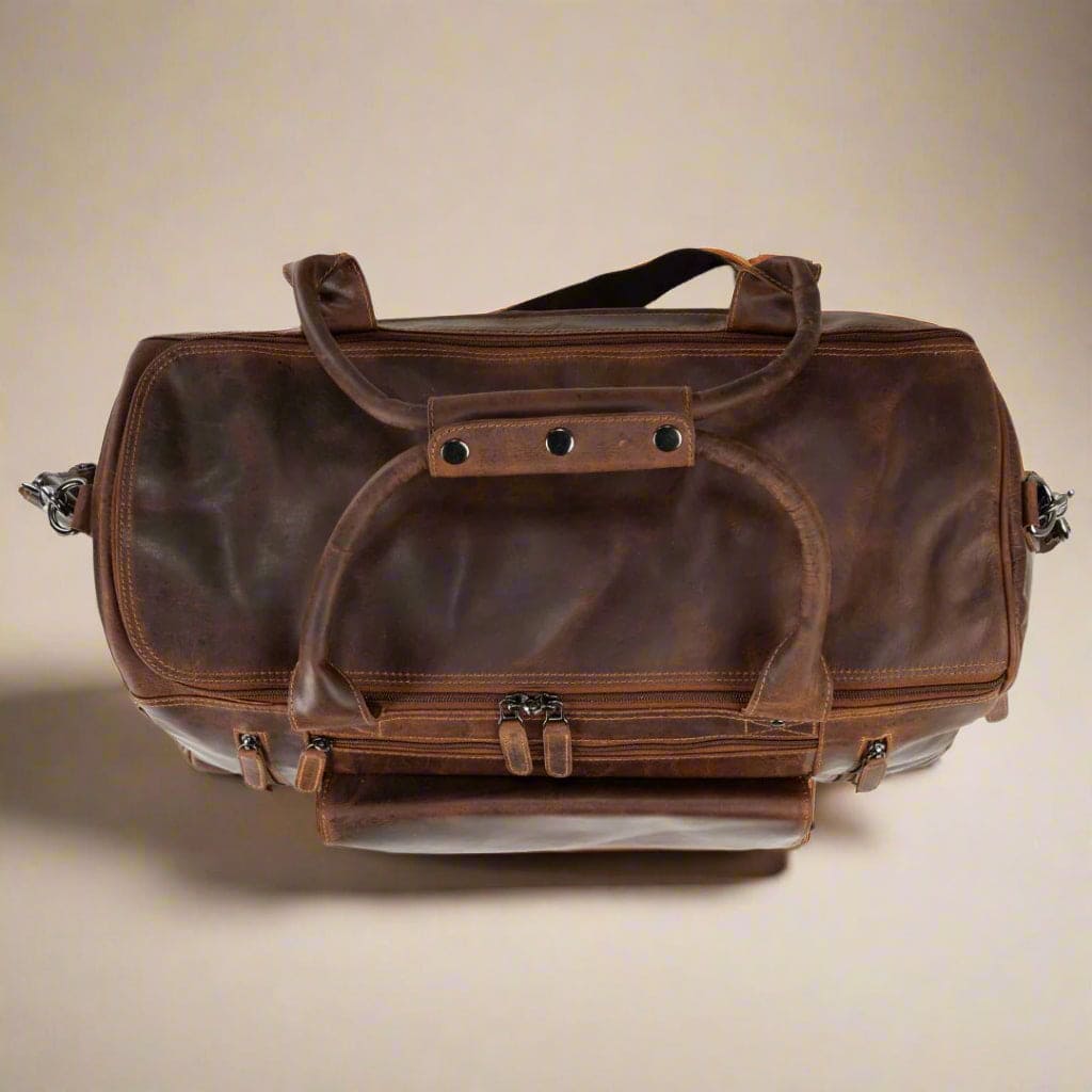 Leather Travel Bag Large - Sandal Travel Bag KALGHI