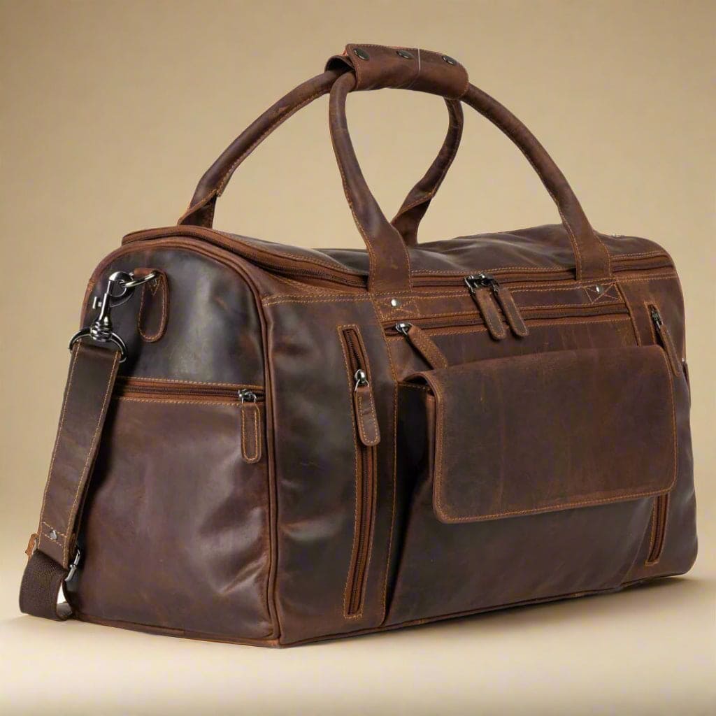 Leather Travel Bag Large - Sandal Travel Bag KALGHI