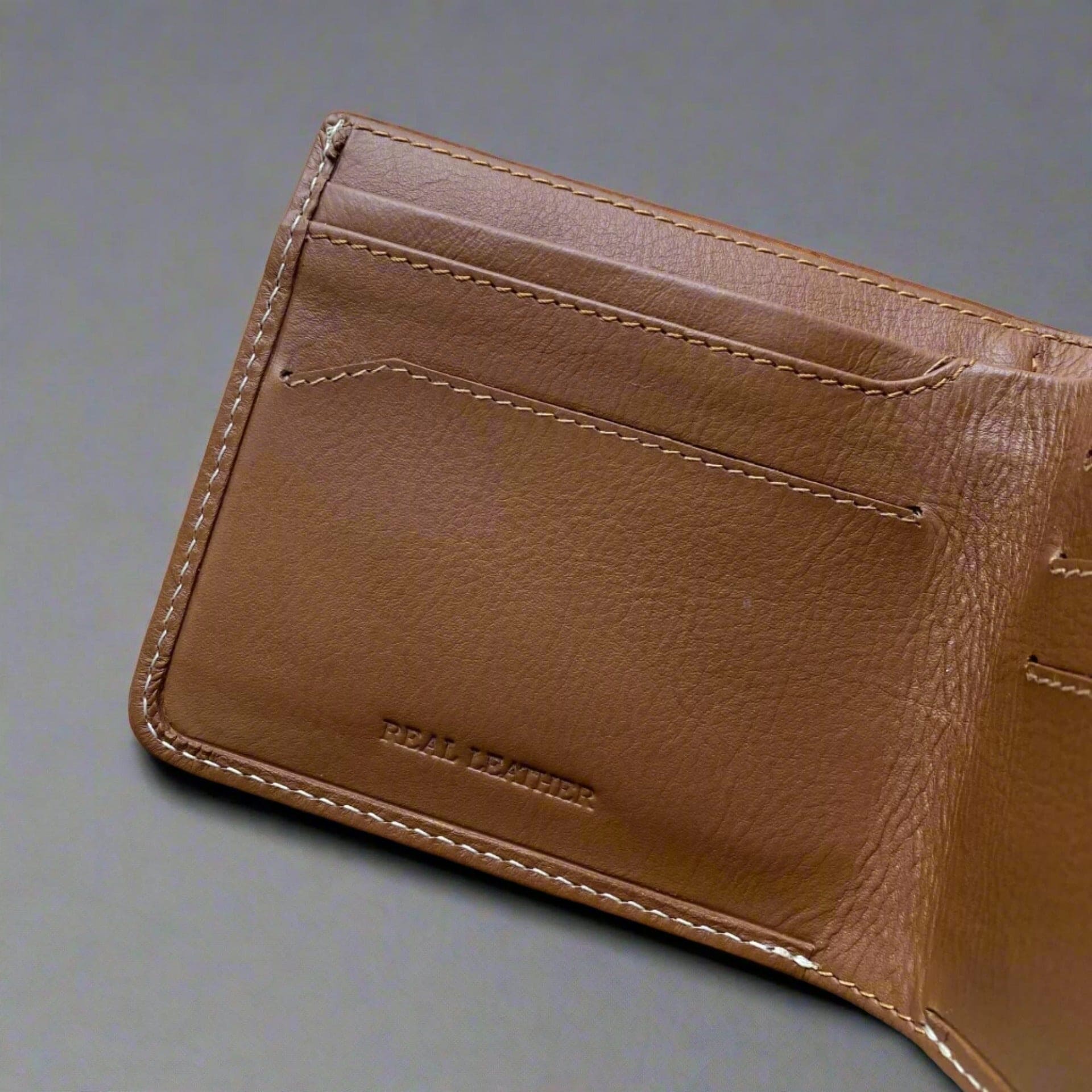 Personalised Tan Leather Wallet- KALGHI WALLET KALGHI   