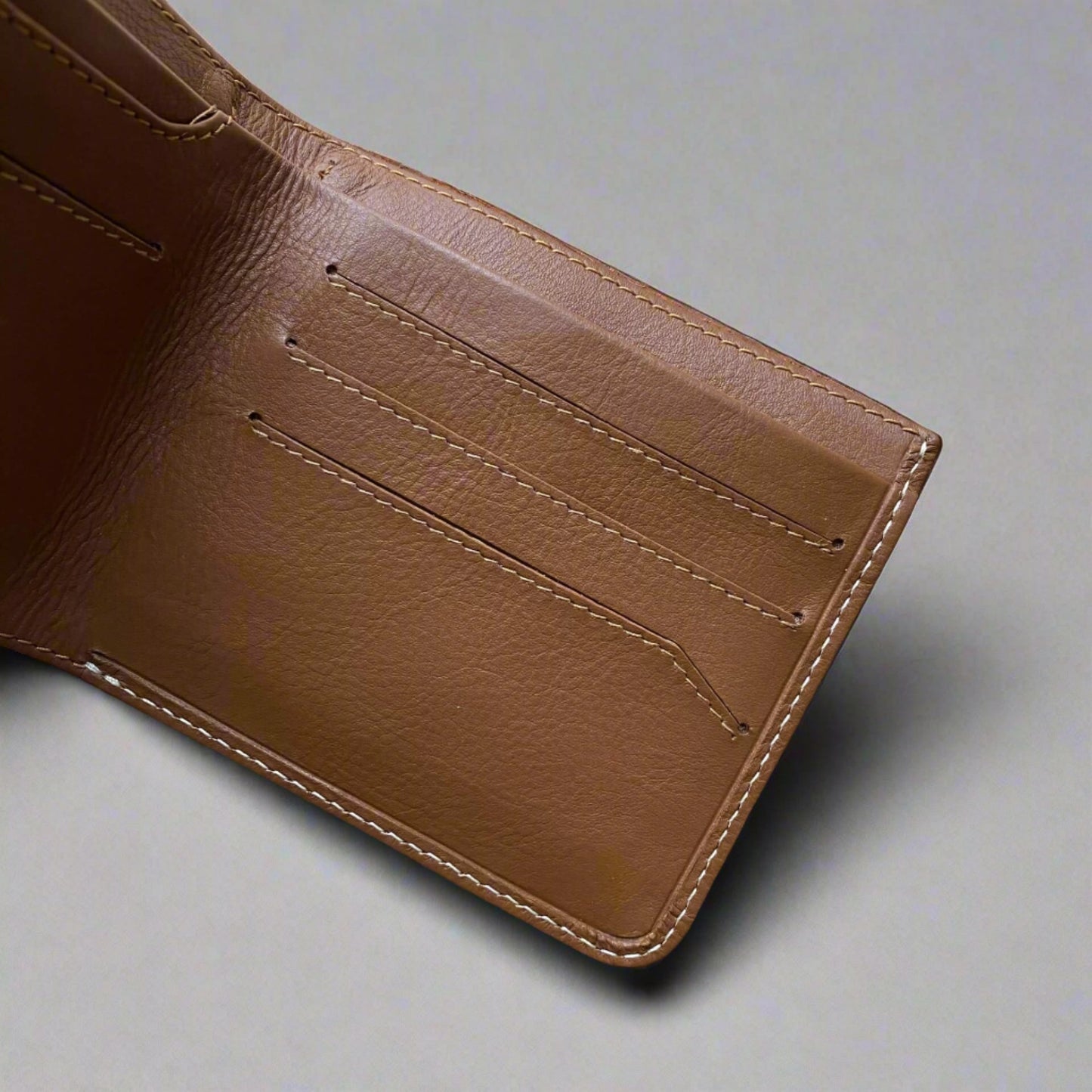 Personalised Tan Leather Wallet- KALGHI WALLET KALGHI   