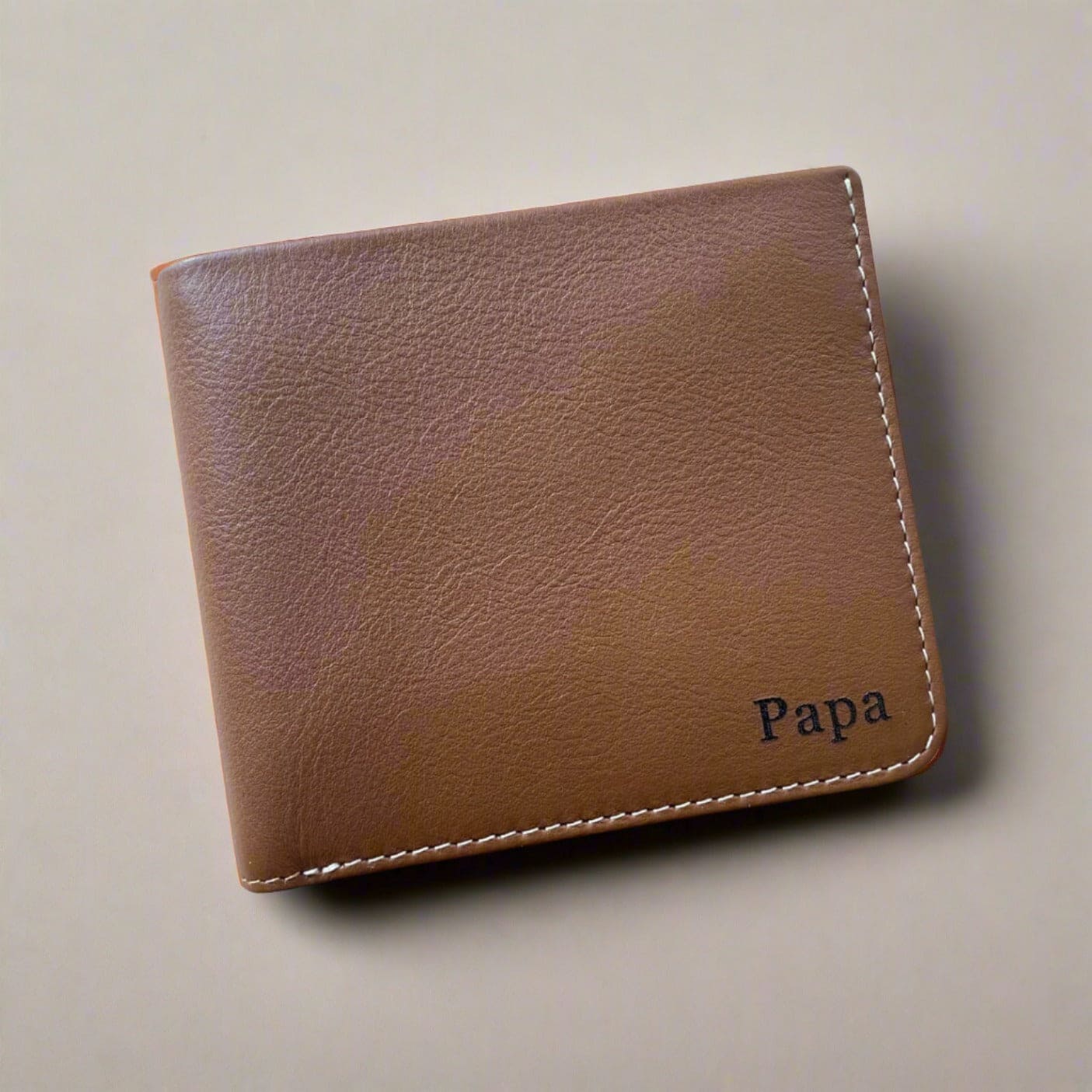 Personalised Tan Leather Wallet- KALGHI WALLET KALGHI   