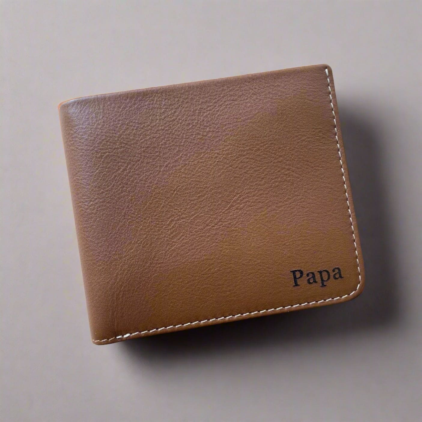 Personalised Tan Leather Wallet- KALGHI WALLET KALGHI   